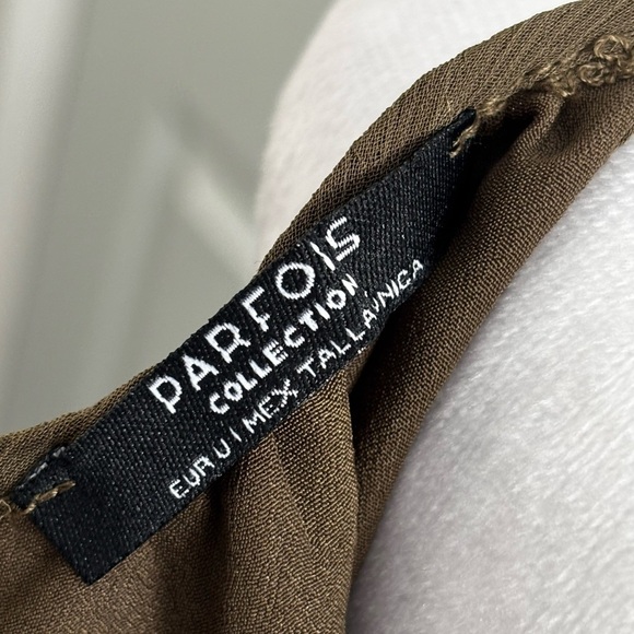 PARFOIS Elegant Olive Halter Gown - Picture 4 of 5